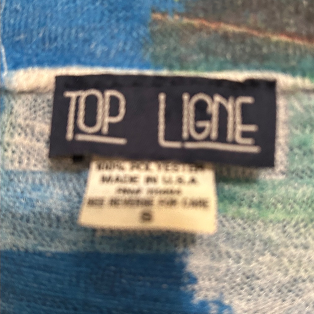 Top Ligne Colorful Abstract Women's Top - Picture 2 of 2